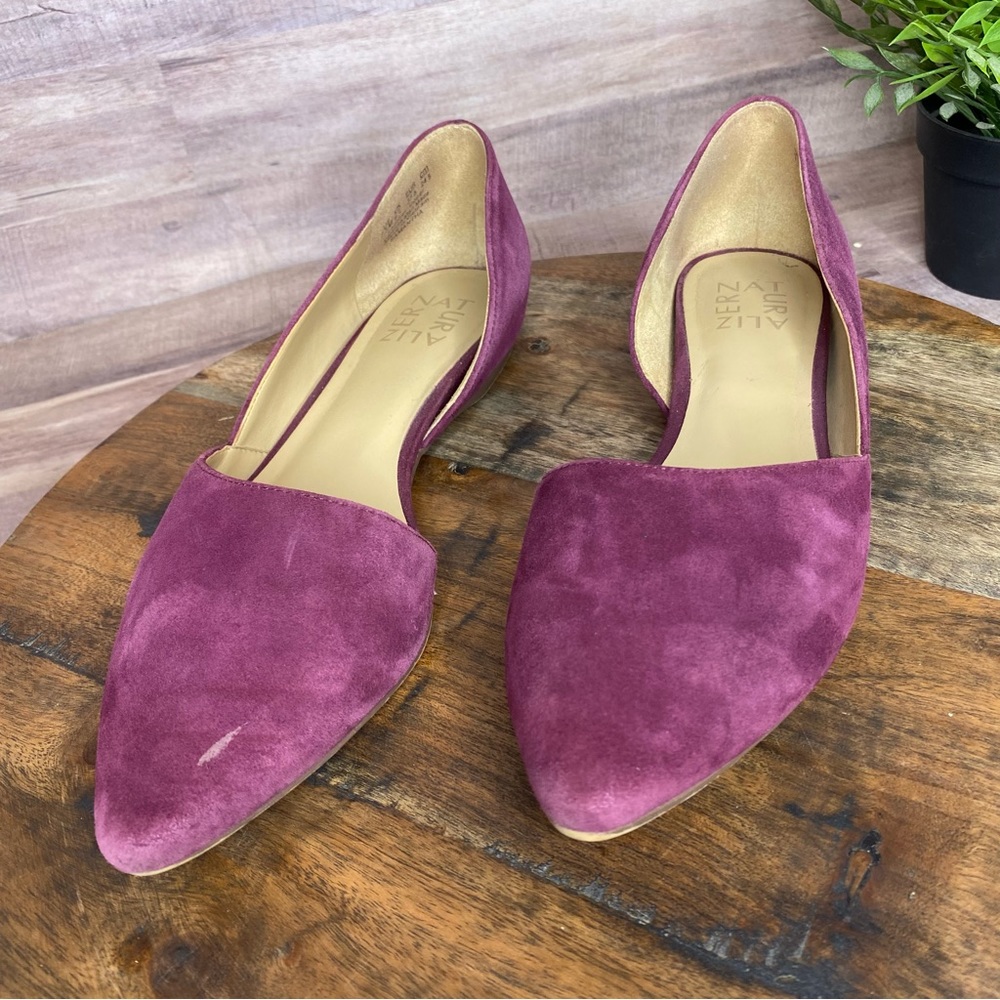 Naturalizer “Samantha” Purple Suede Flats - Size: 7.5M